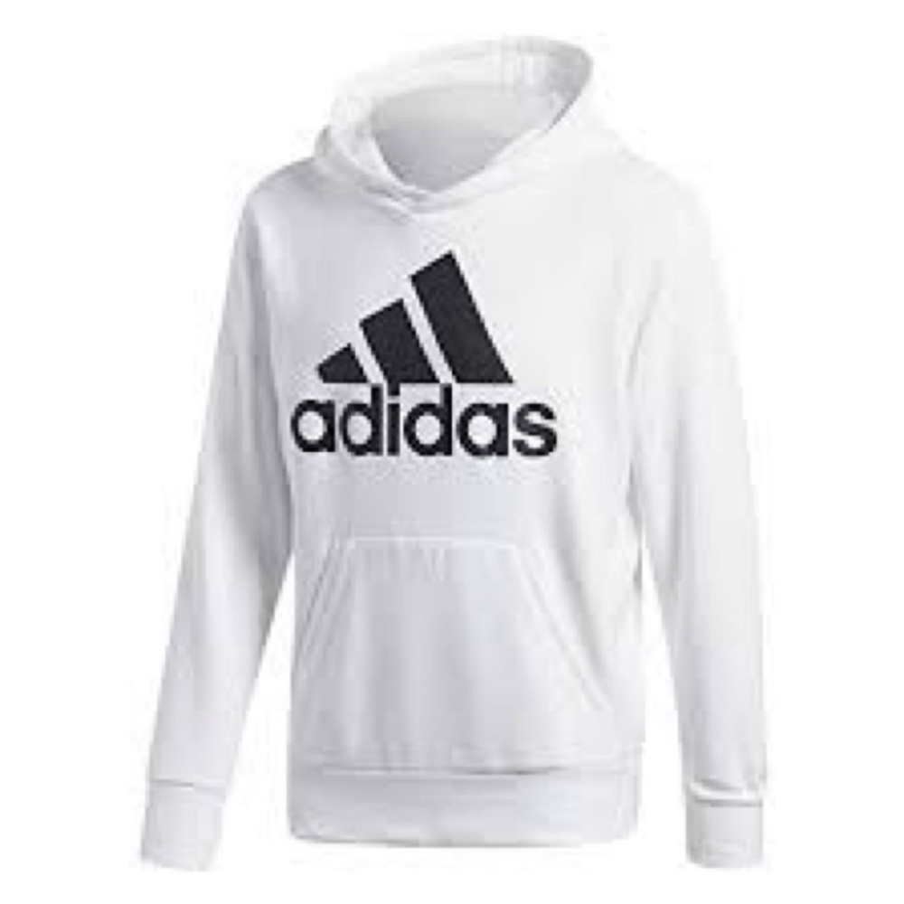 Men’s white  Adidas hoodie